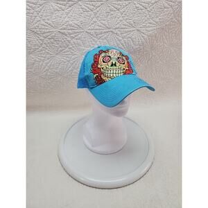 Hart & Huntington Baseball Hat Skull Candy Adjustable Blue Mens Womens
